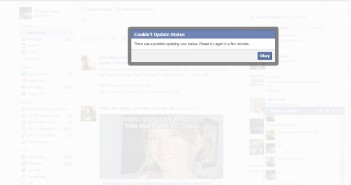 Problem updating Facebook Status